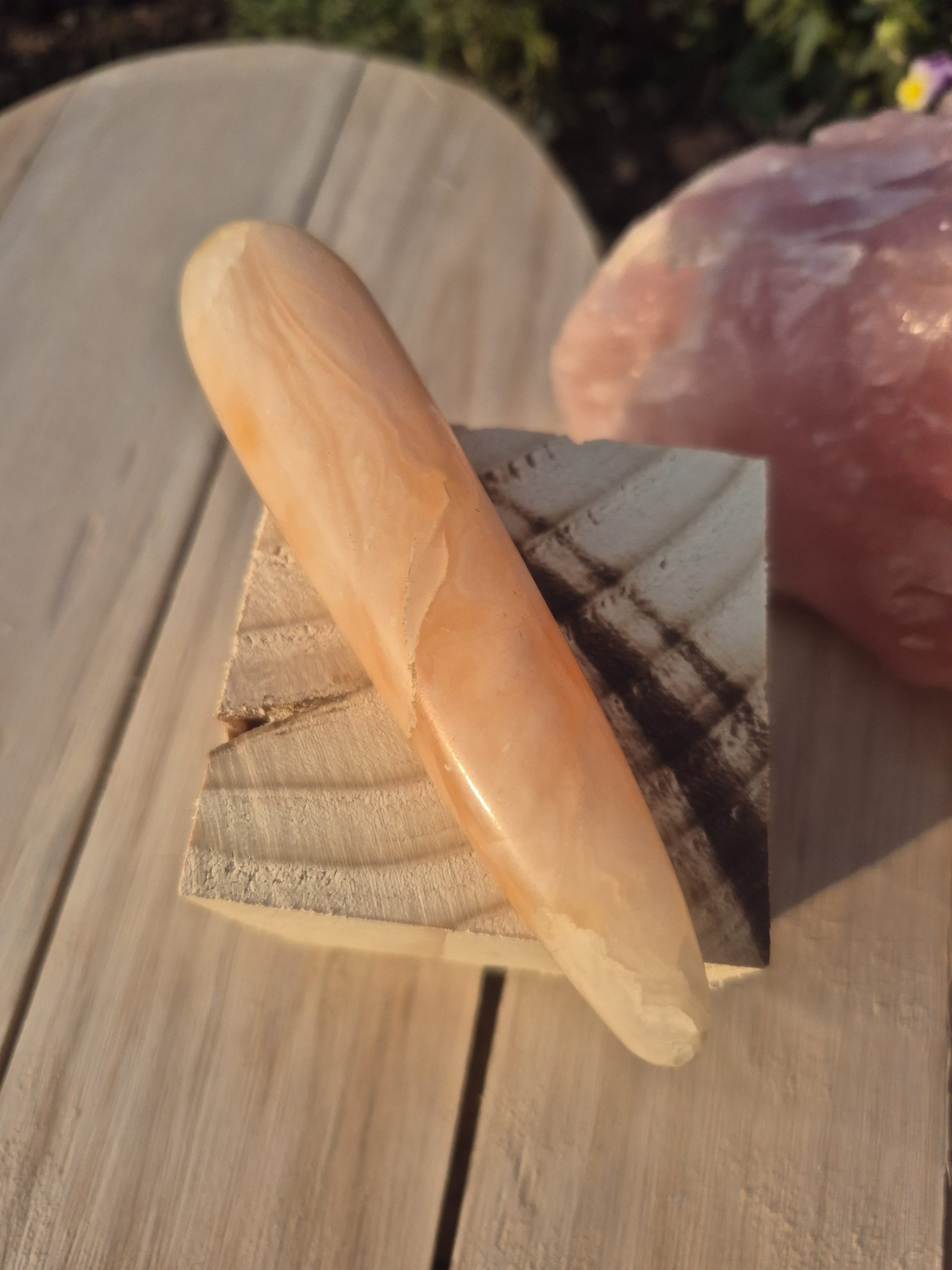 Peach Calcite Wand - Image 2
