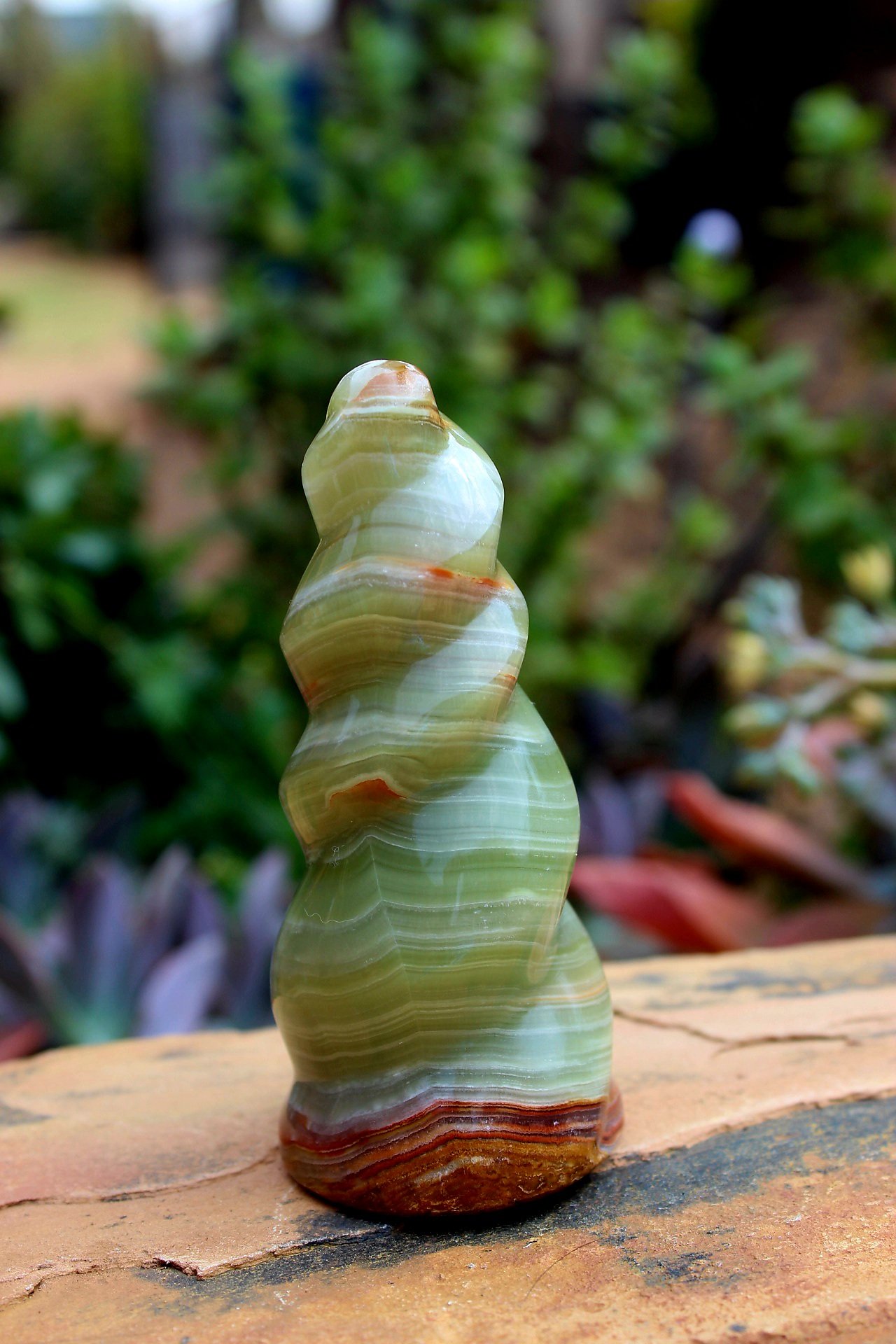 Green Onyx Spiral