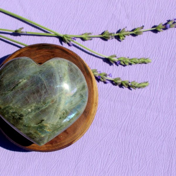 Labradorite Heart