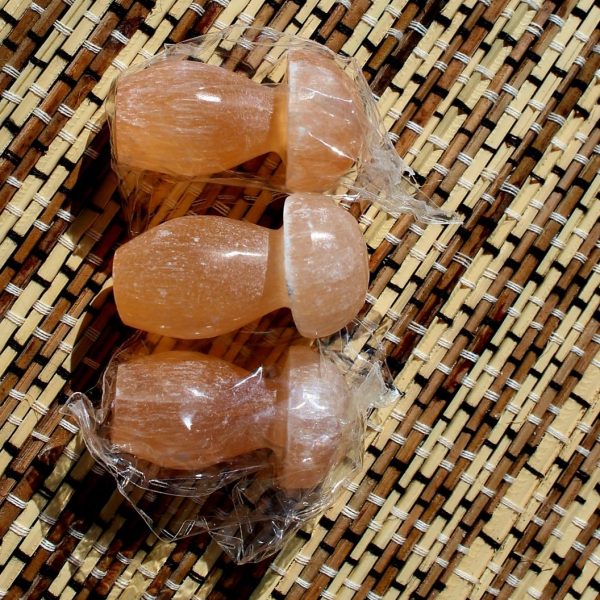 Peach Selenite Mushroom