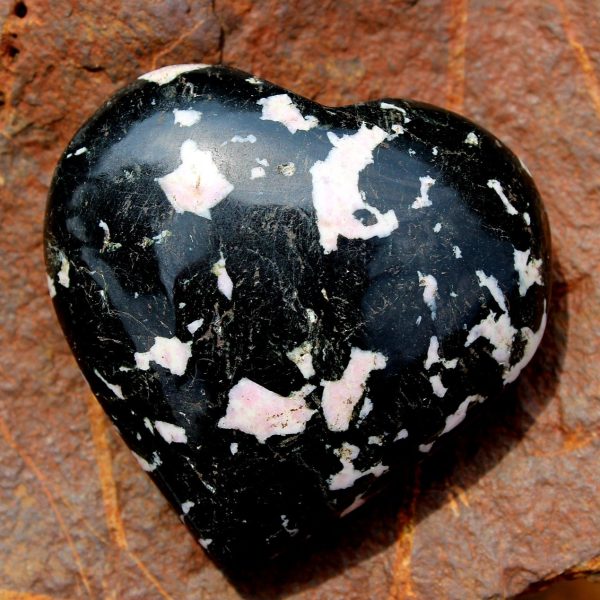 Snowflake Obsidian Heart