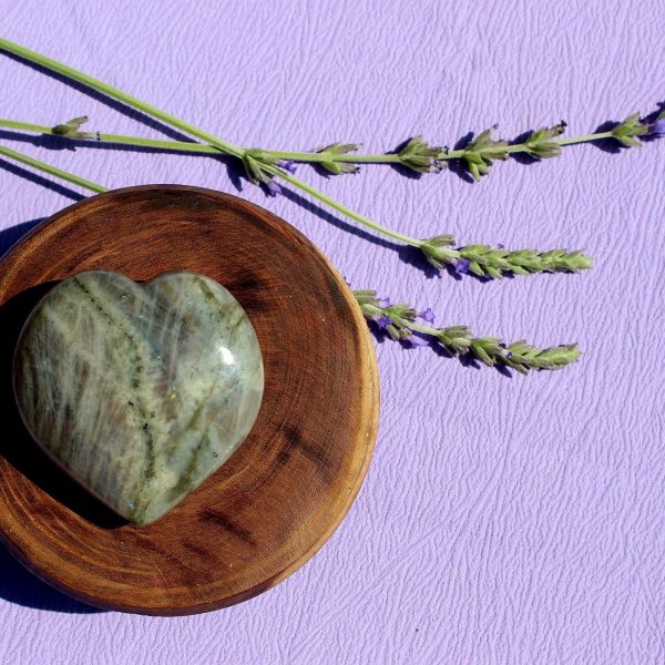 Labradorite Heart