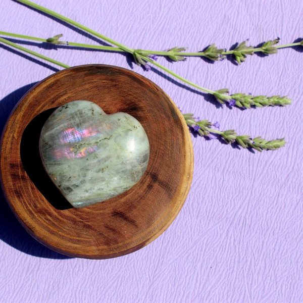 Labradorite Heart