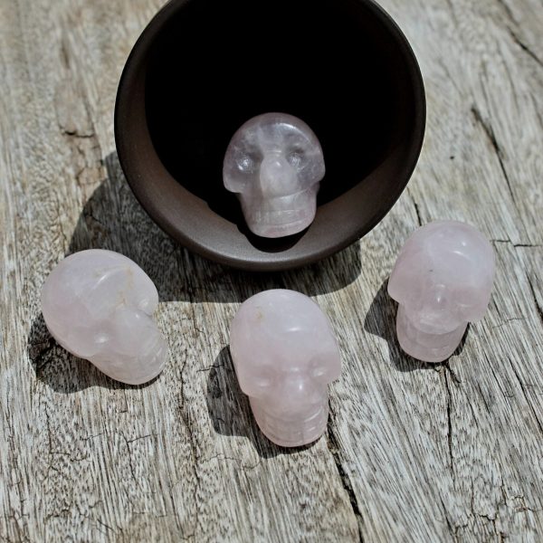 Rose Quartz Skulls