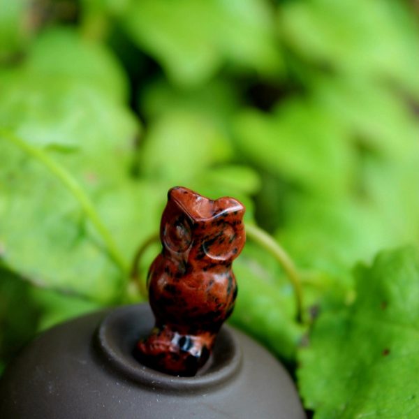 Mahogany Obsidian Owl