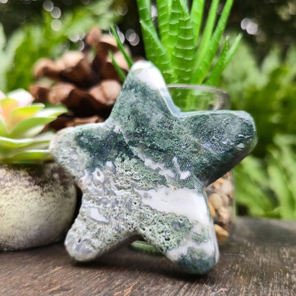 Moss Agate Star Small