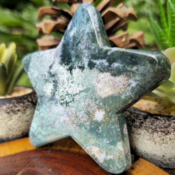 Moss Agate Star Large