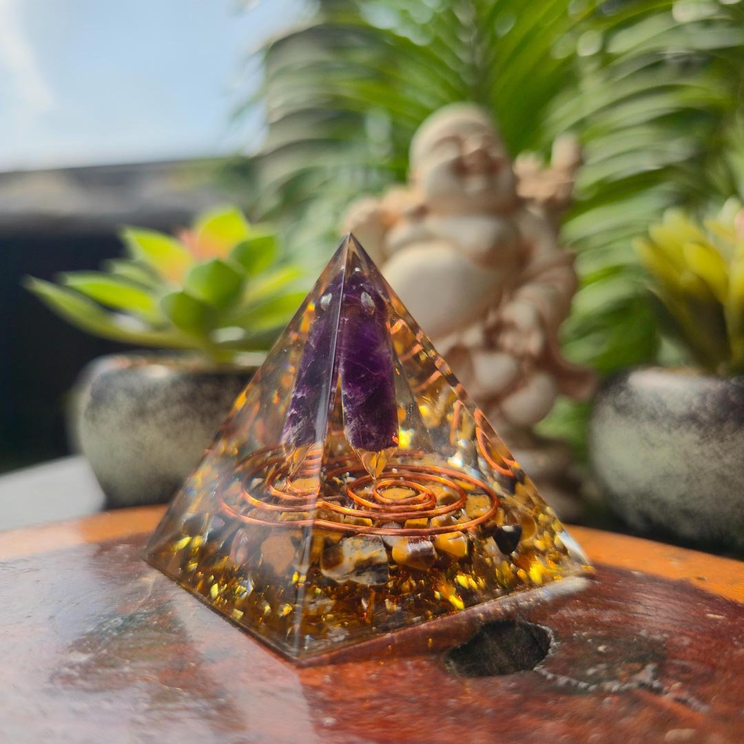 Amethyst Orgonite Pyramid