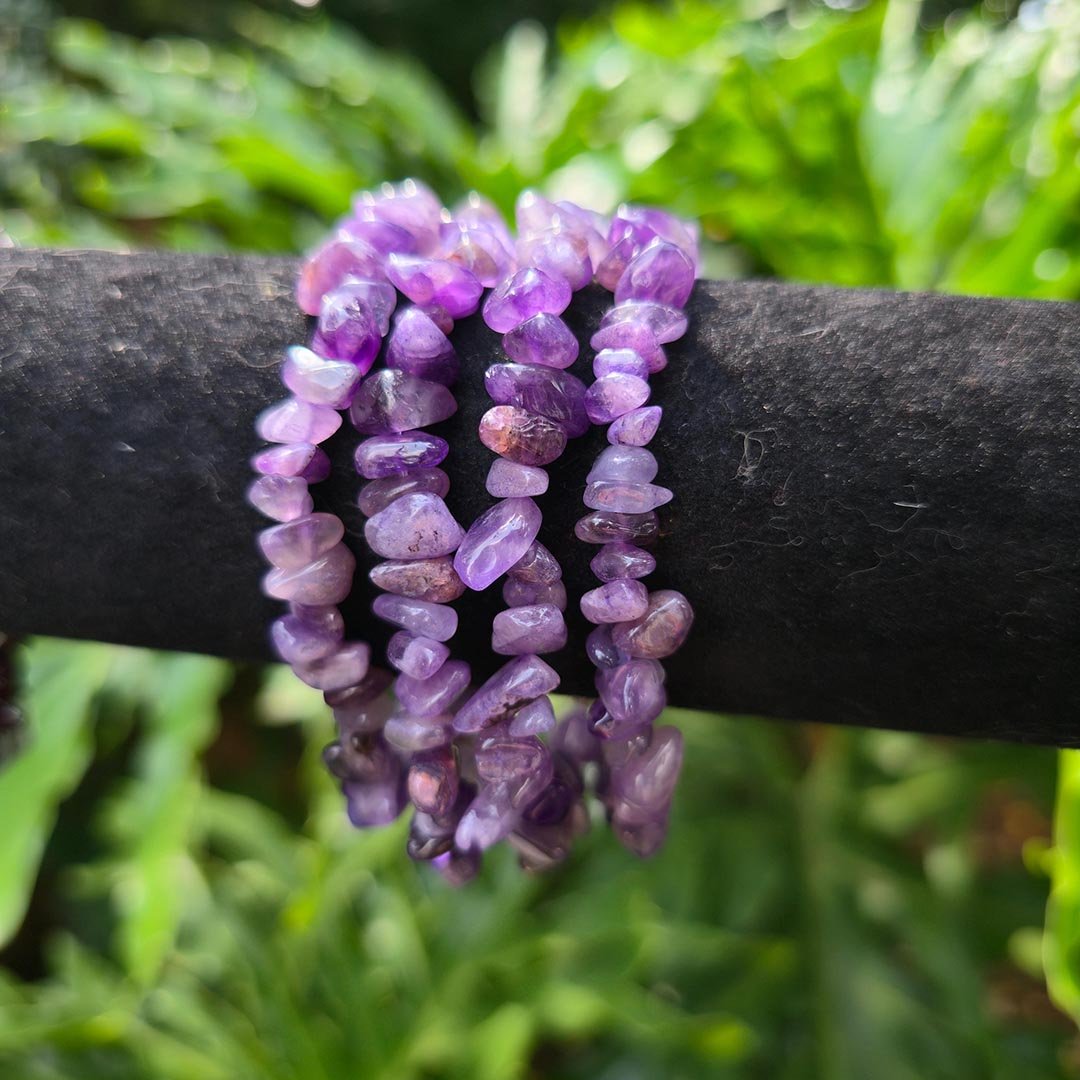 Amethyst Chip Bracelet