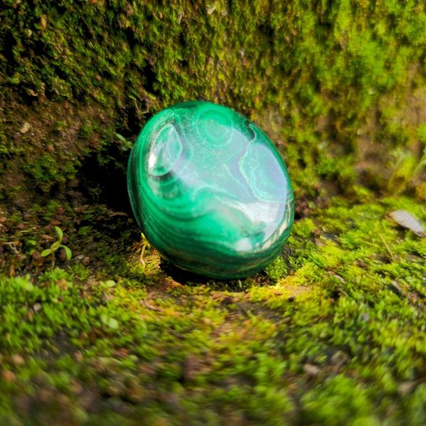 Malachite Palm Stone 3